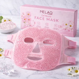 Máscara Facial de Perlas de Gel MELAO – Terapia Frío y Calor para Todo el Rostro