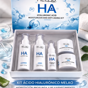 Kit de Ácido Hialurónico MELAO – Rutina Completa de Hidratación y Rejuvenecimiento Facial